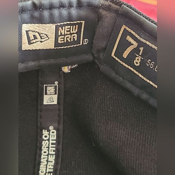 New Era Miami Heat hat, baseball cap, 59fifty,  size 7 1/8 - Picture 4 of 5